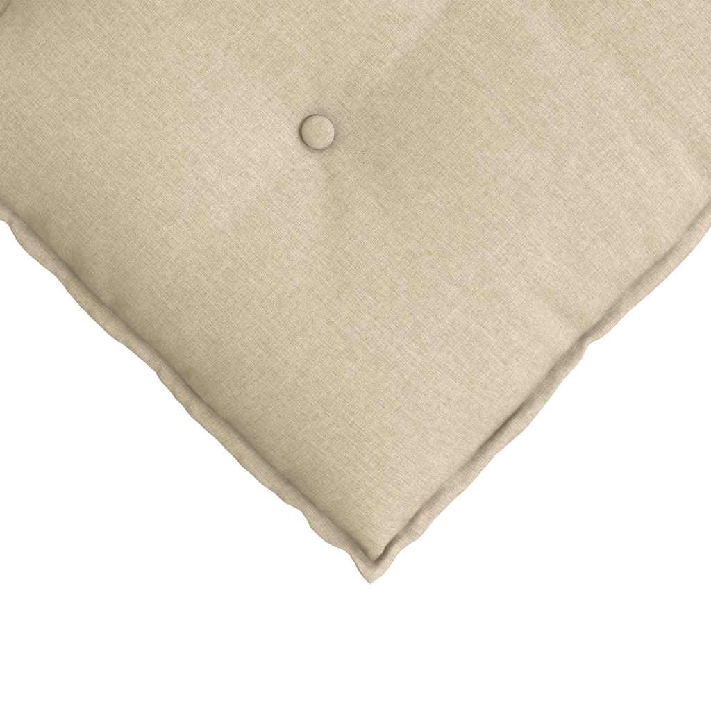 Cuscino per Schiena Crema 140 x 19 x 50 cm Tessuto
