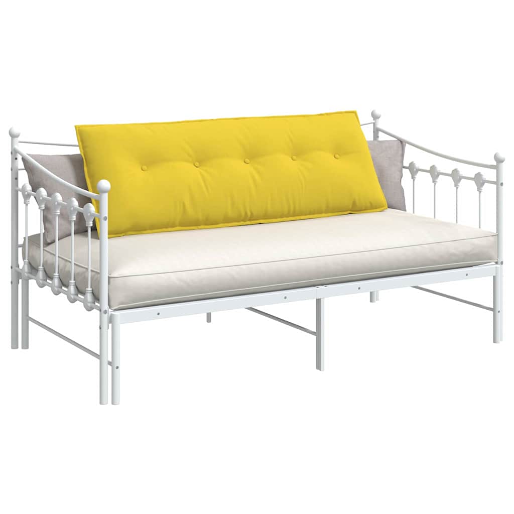 Cuscino per Schiena Giallo Chiaro 140 x 19 x 50 cm Tessuto