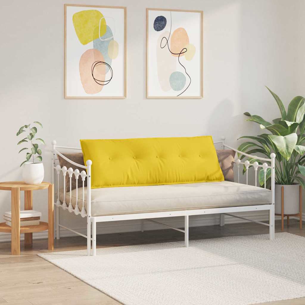 Cuscino per Schiena Giallo Chiaro 140 x 19 x 50 cm Tessuto