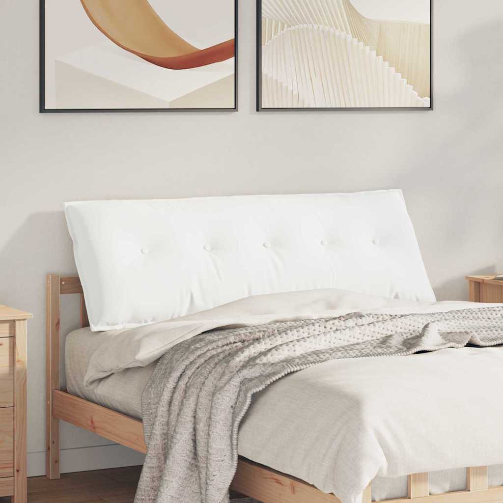 Cuscino per Schiena Bianco 140 x 19 x 50 cm Tessuto