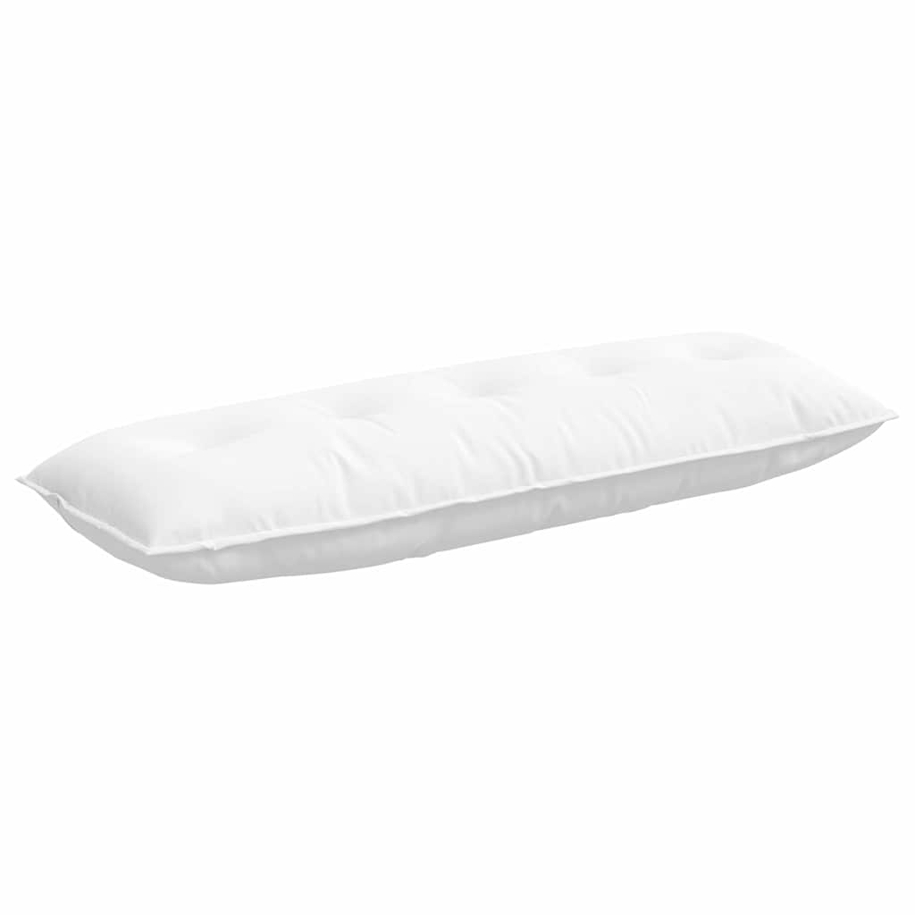 Cuscino per Schiena Bianco 140 x 19 x 50 cm Tessuto
