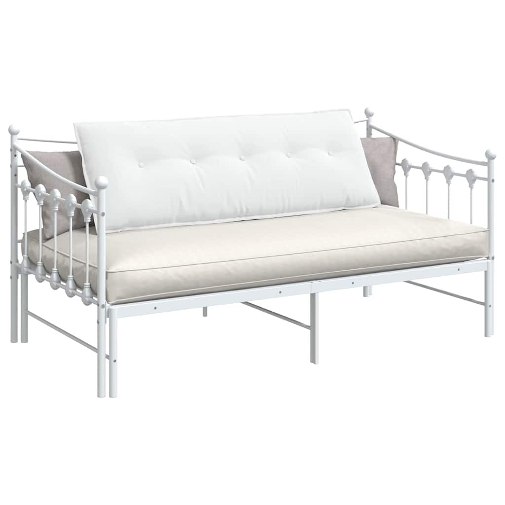Cuscino per Schiena Bianco 140 x 19 x 50 cm Tessuto