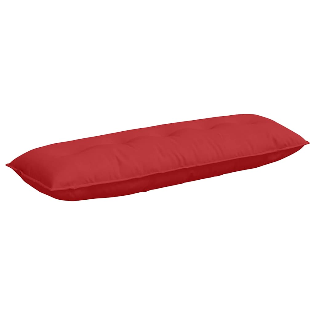 Cuscino per Schiena Rosso 140 x 19 x 50 cm Tessuto