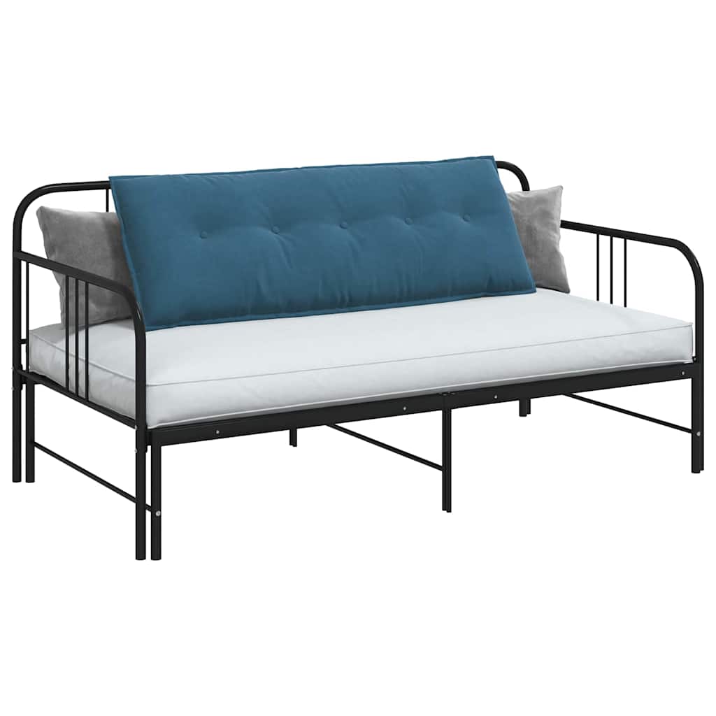 Cuscino per Schiena Blu 140 x 50 cm Tessuto in Cords