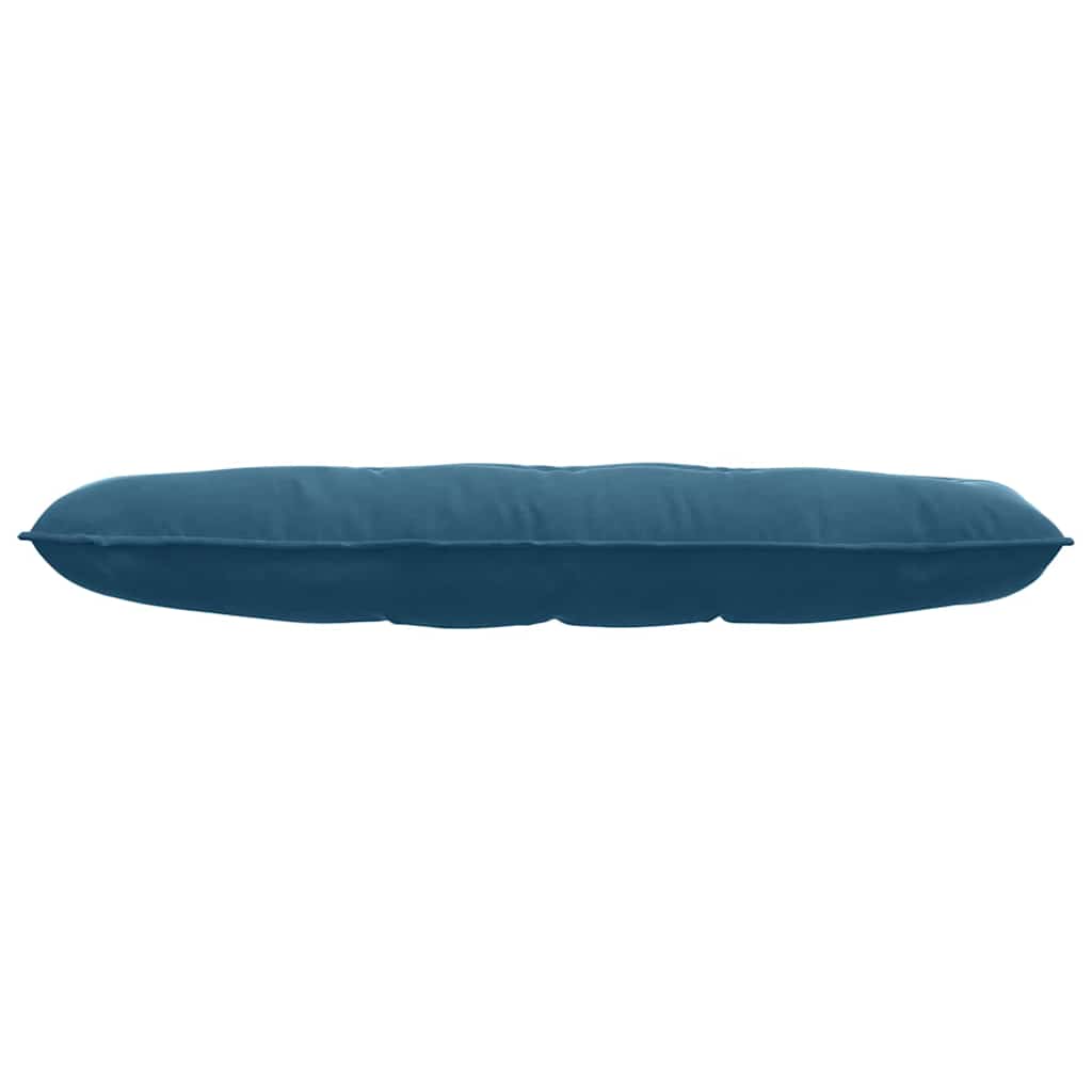 Cuscino per Schiena Blu 140 x 50 cm Tessuto in Cords