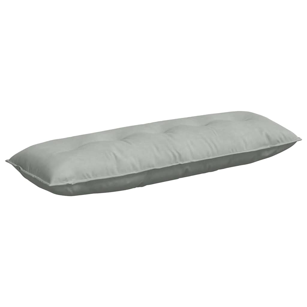 Cuscino per Schiena Grigio Chiaro 140 x 50 cm Tessuto in Cords