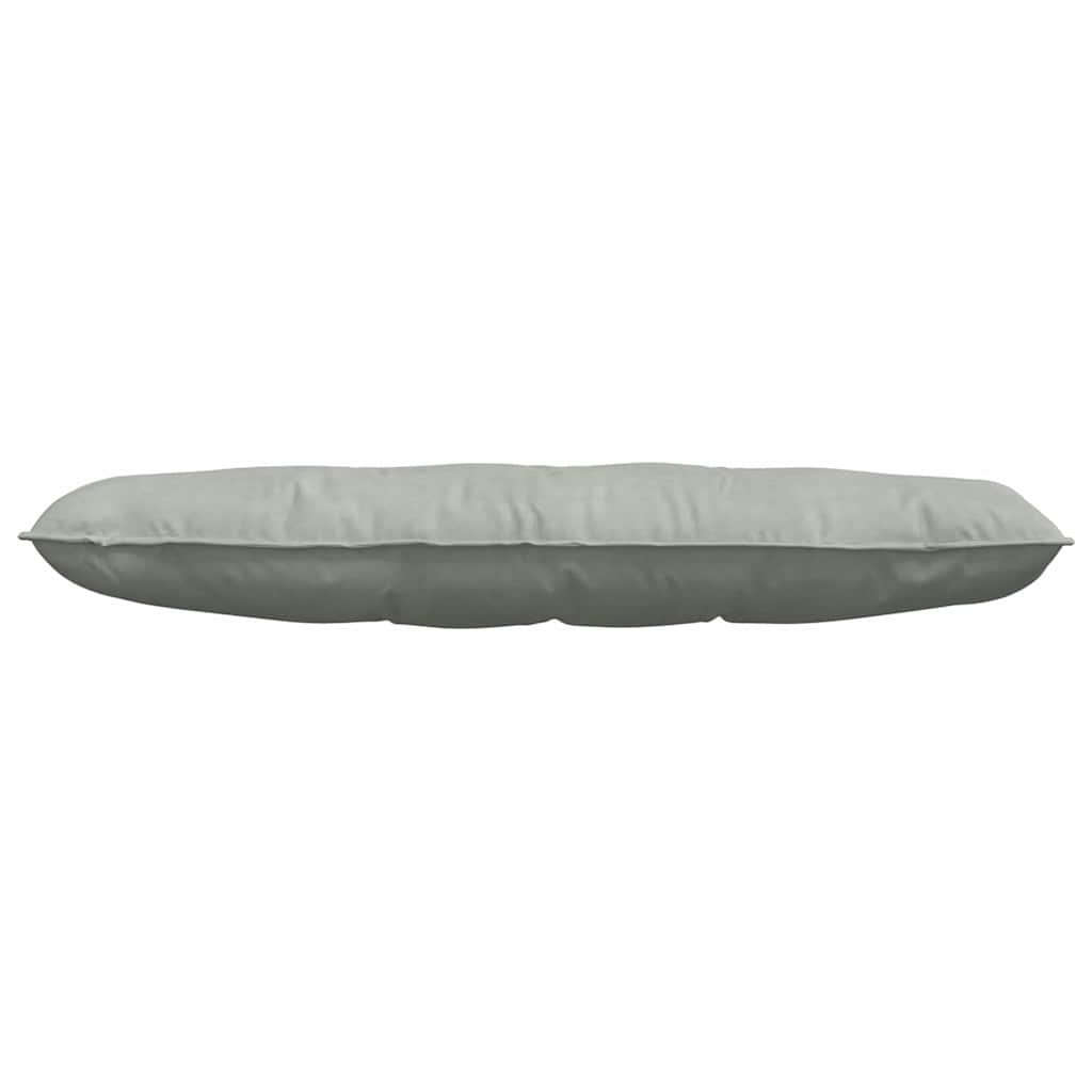 Cuscino per Schiena Grigio Chiaro 140 x 50 cm Tessuto in Cords