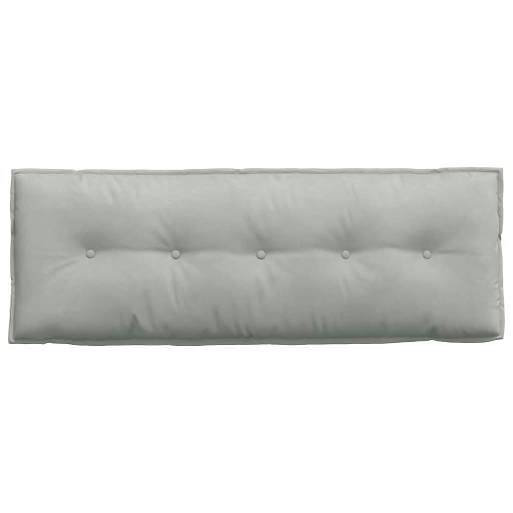 Cuscino per Schiena Grigio Chiaro 140 x 50 cm Tessuto in Cords