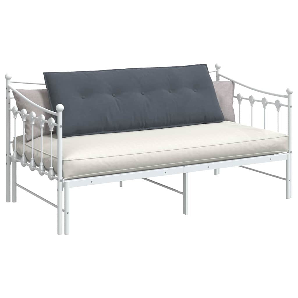 Cuscino per Schiena Grigio Scuro 140 x 50 cm Tessuto in Cords