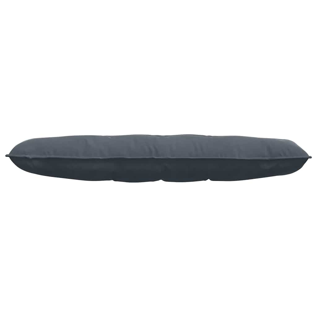 Cuscino per Schiena Grigio Scuro 140 x 50 cm Tessuto in Cords