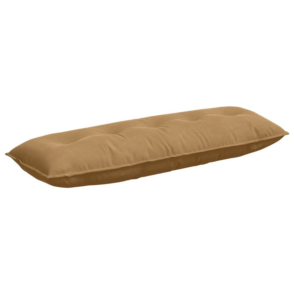 Cuscino per Schiena Marrone 140 x 50 cm Tessuto in Cords