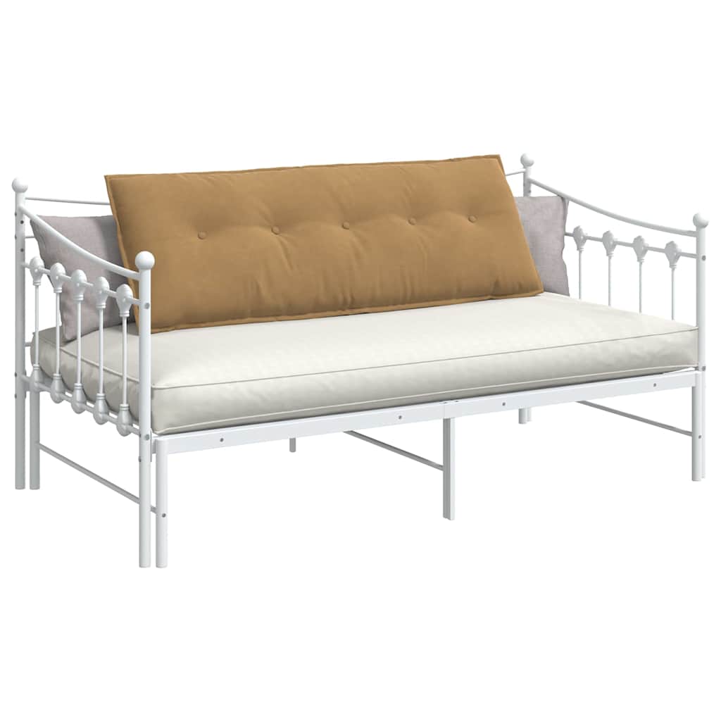 Cuscino per Schiena Marrone 140 x 50 cm Tessuto in Cords