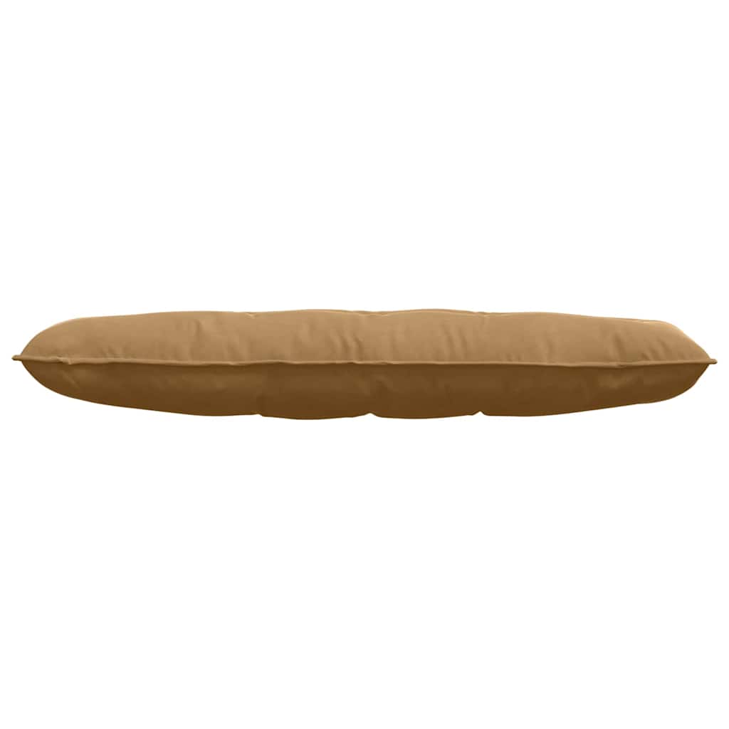 Cuscino per Schiena Marrone 140 x 50 cm Tessuto in Cords