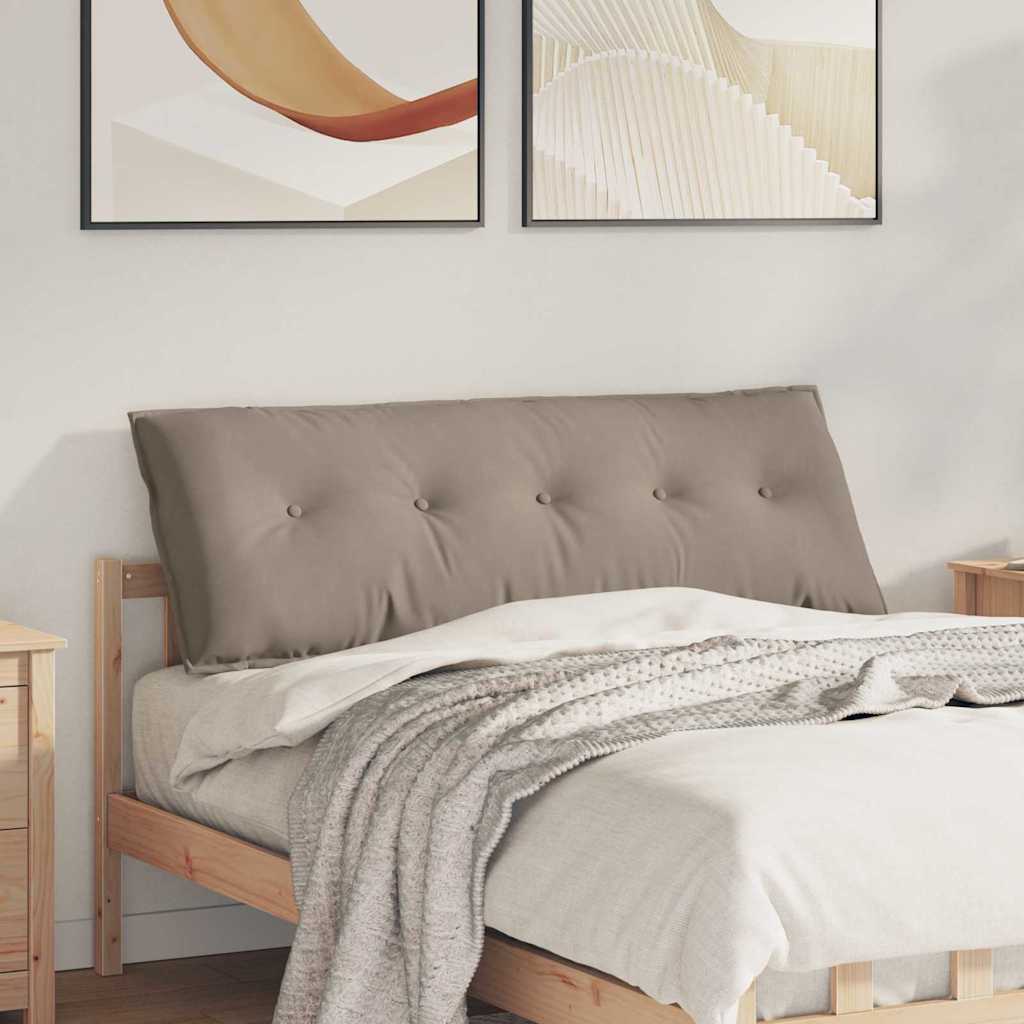 Cuscino per Schiena Tortora 140 x 50 cm Tessuto in Microfibra