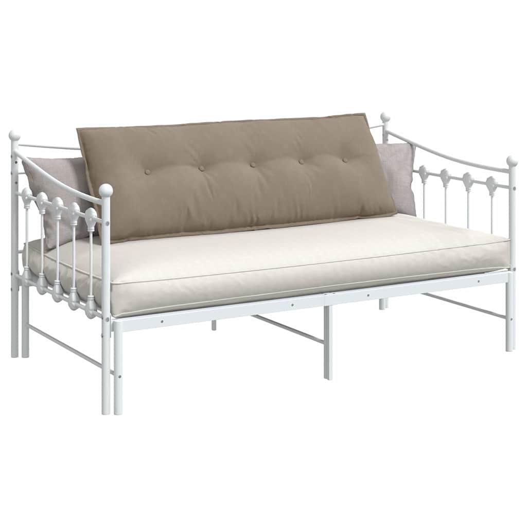 Cuscino per Schiena Tortora 140 x 50 cm Tessuto in Microfibra