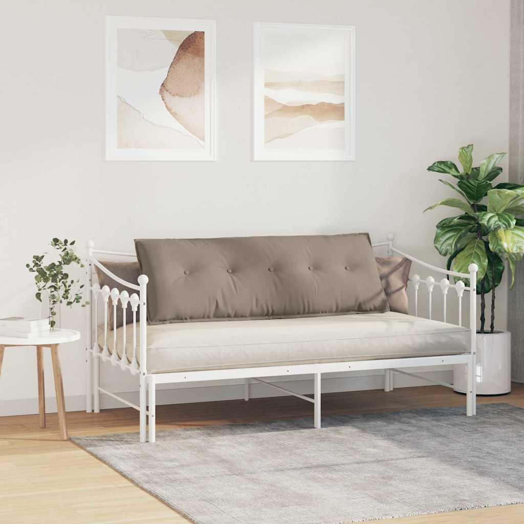 Cuscino per Schiena Tortora 140 x 50 cm Tessuto in Microfibra