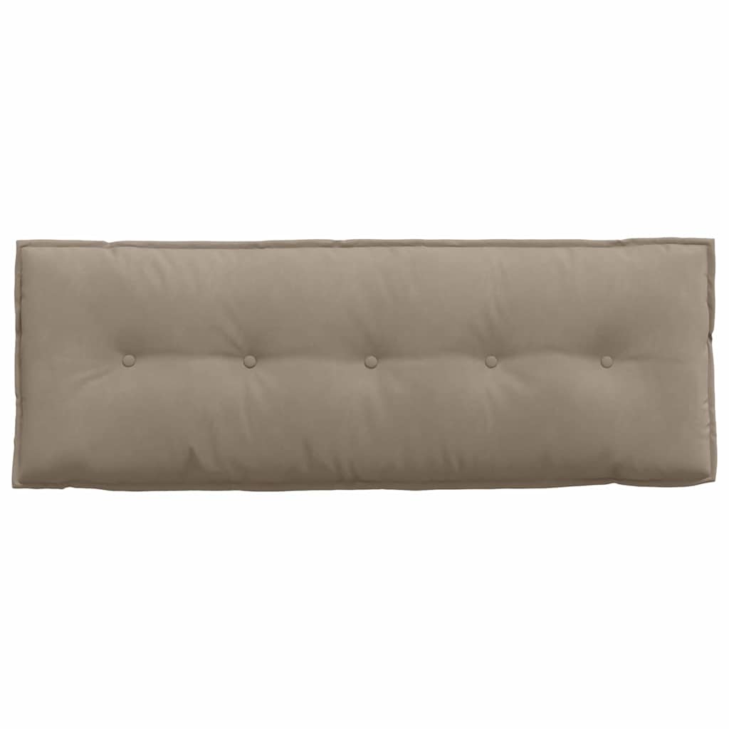 Cuscino per Schiena Tortora 140 x 50 cm Tessuto in Microfibra