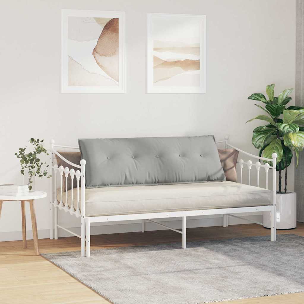 Cuscino per Schiena Grigio Chiaro 140 x 50 cm