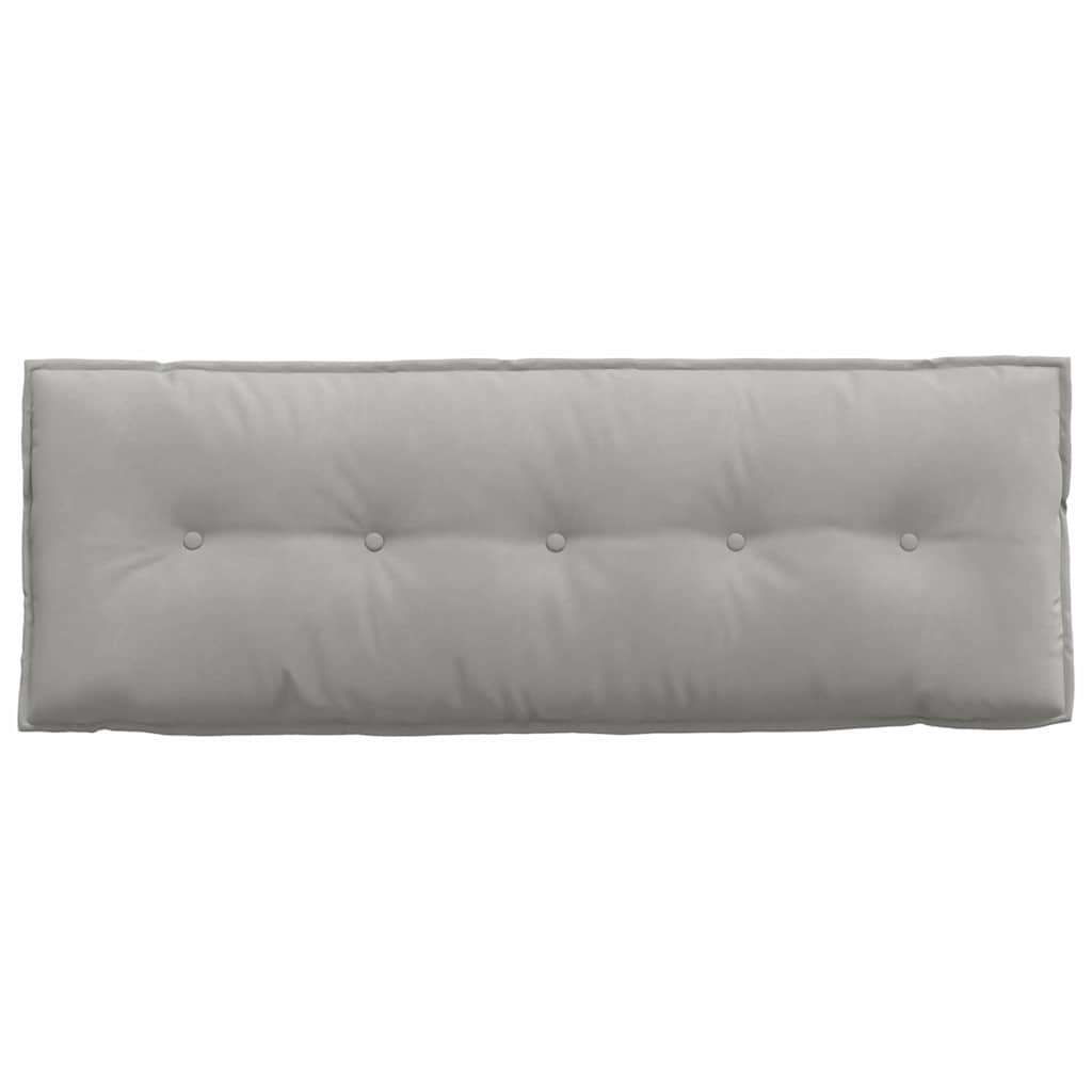 Cuscino per Schiena Grigio Chiaro 140 x 50 cm