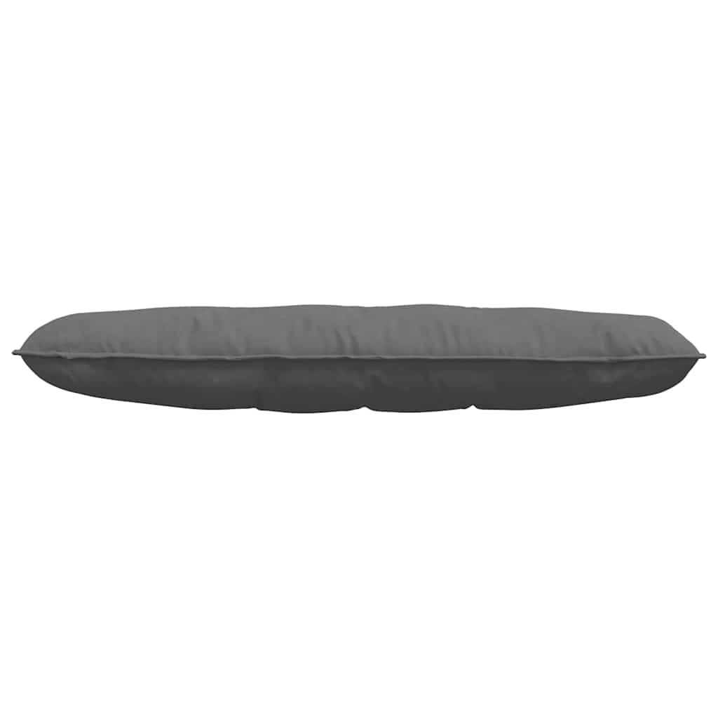 Cuscino per Schiena Grigio Scuro 140 x 50 cm