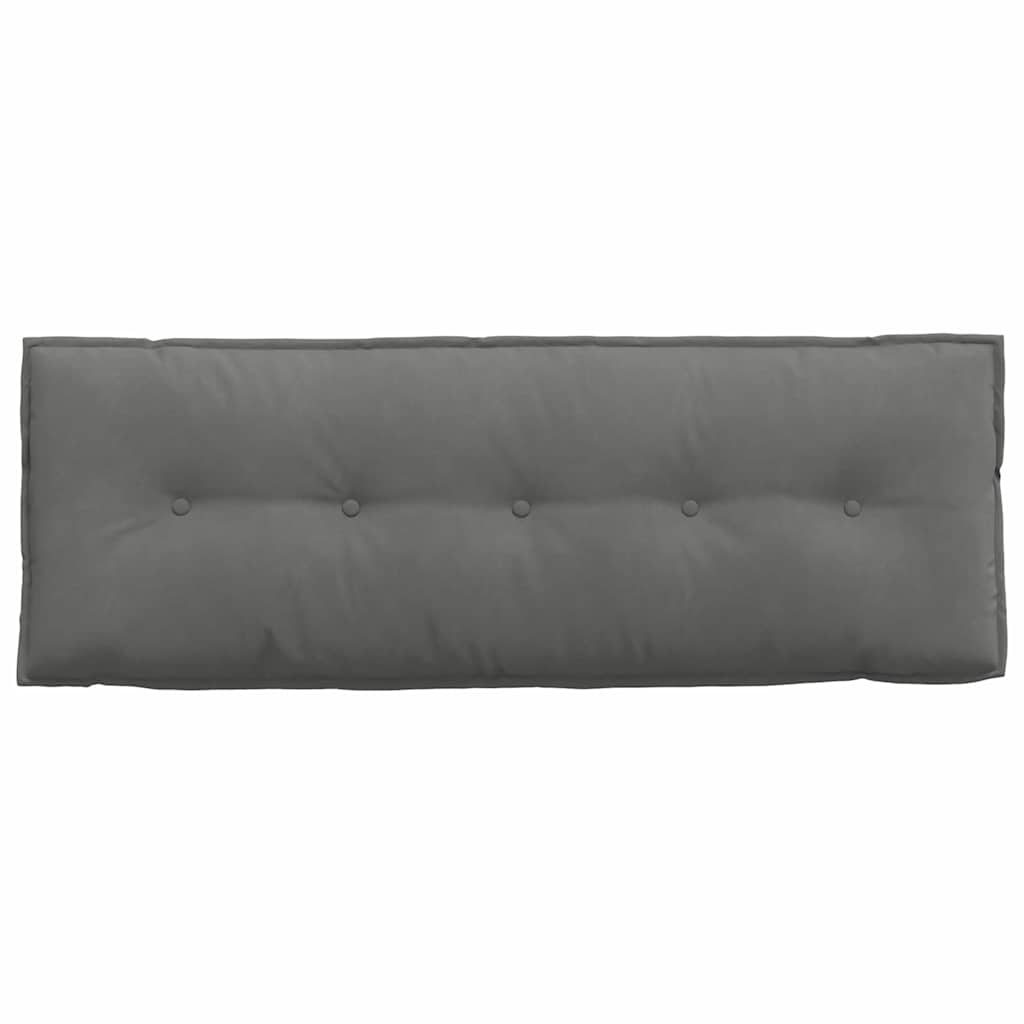 Cuscino per Schiena Grigio Scuro 140 x 50 cm