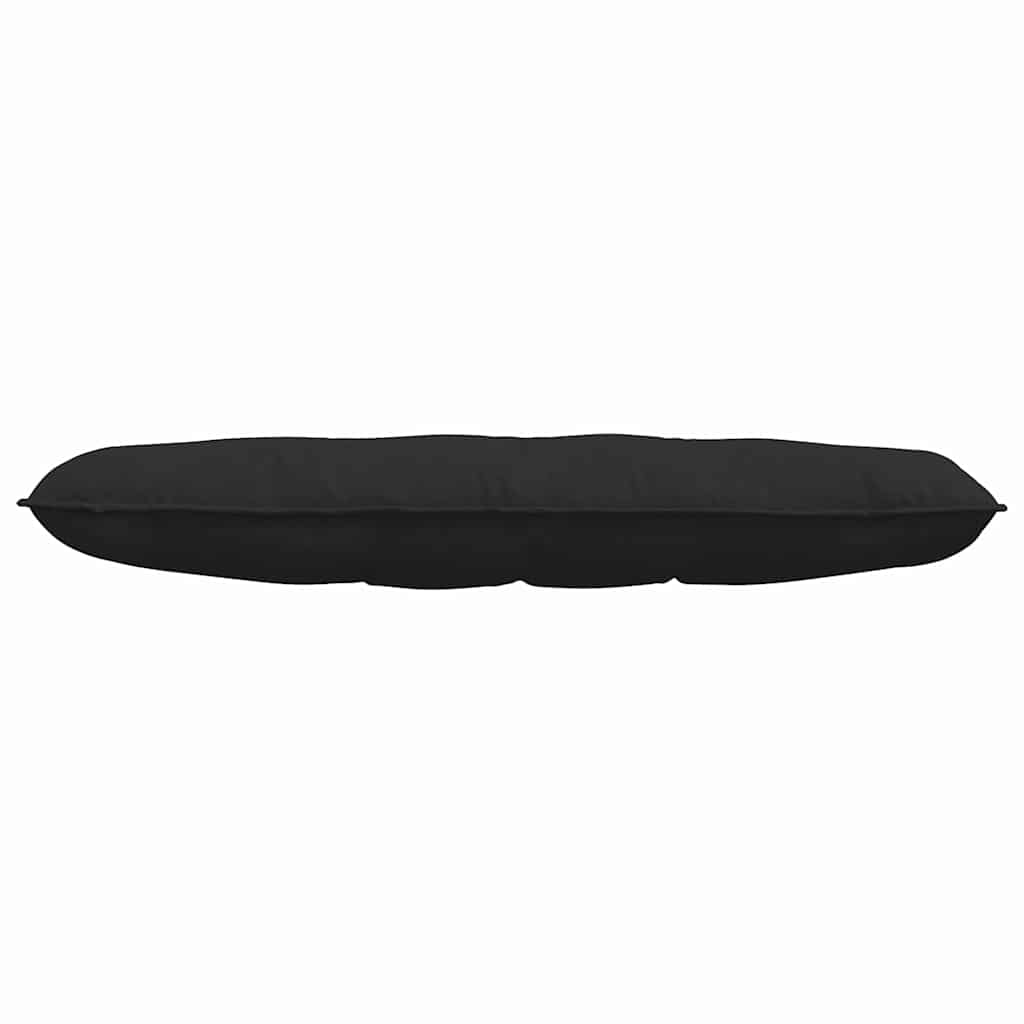 Cuscino per Schiena Nero 140 x 50 cm Tessuto in Microfibra