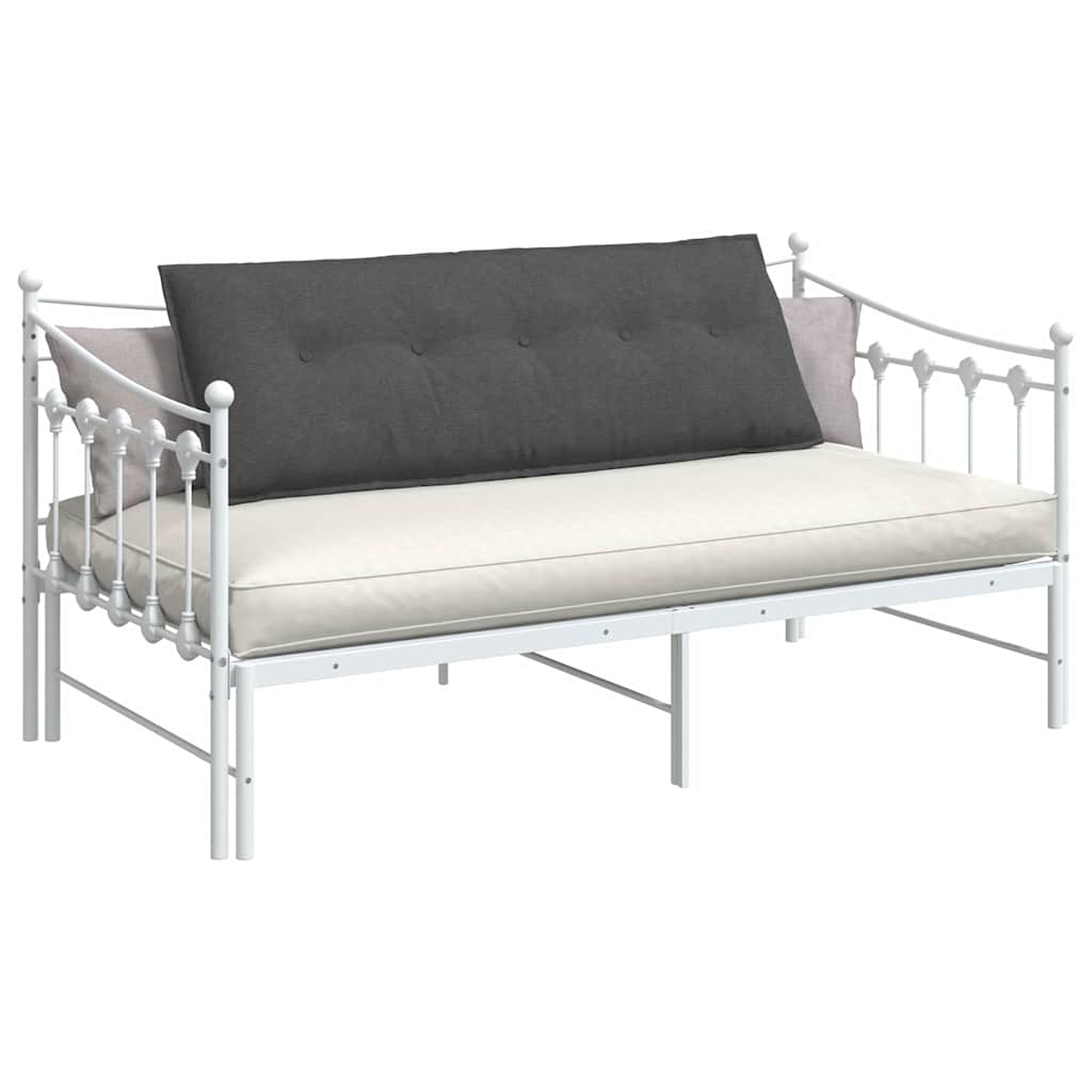 Cuscino per Schiena Grigio Scuro 140 x 50 cm Tessuto in Cords