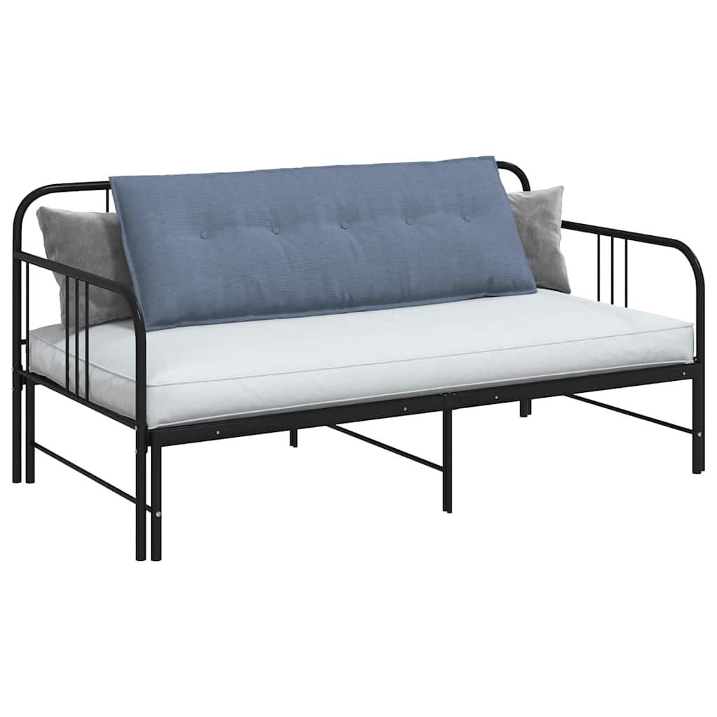 Cuscino per Schiena Blu 140 x 50 cm Tessuto in Cords