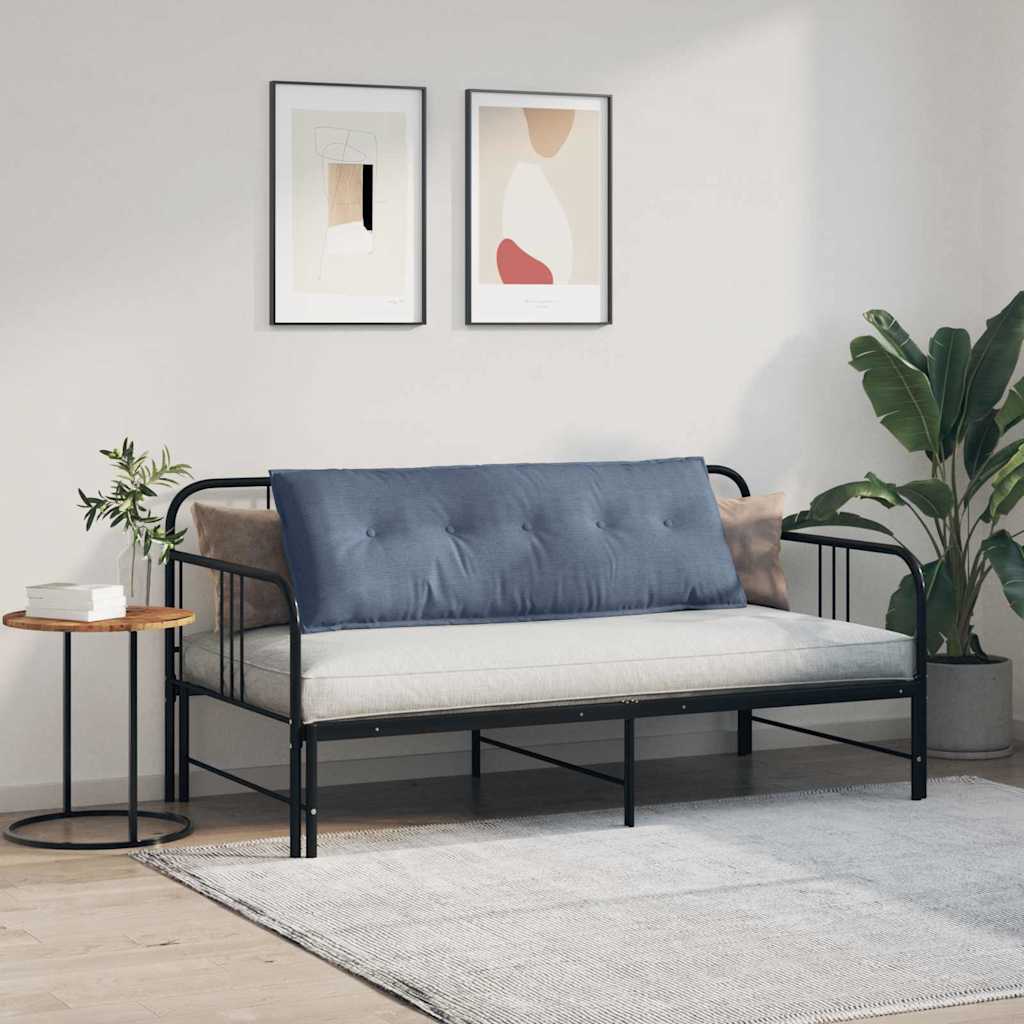 Cuscino per Schiena Blu 140 x 50 cm Tessuto in Cords