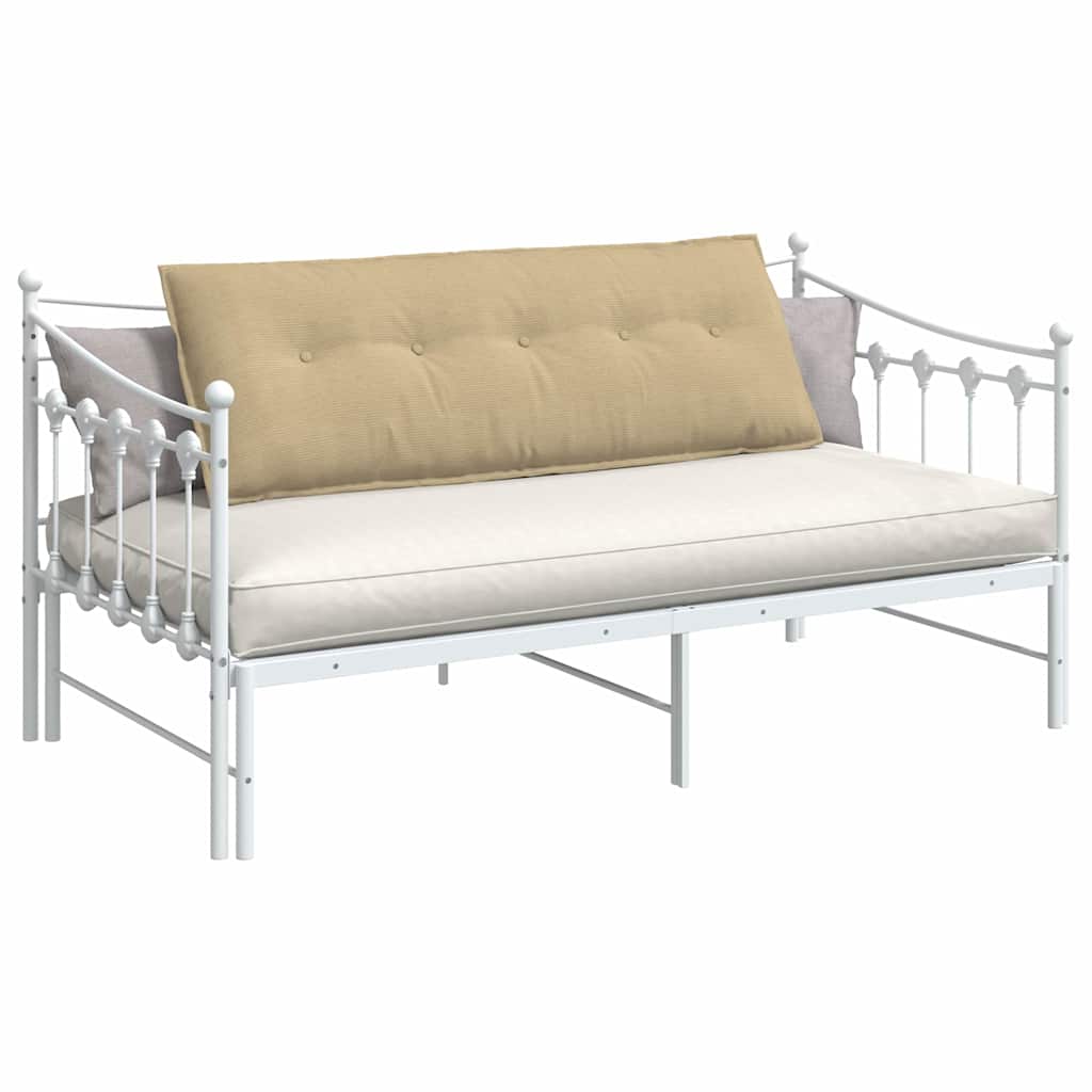 Cuscino per Schiena Grigio Verde 140 x 50 cm Tessuto in Cords