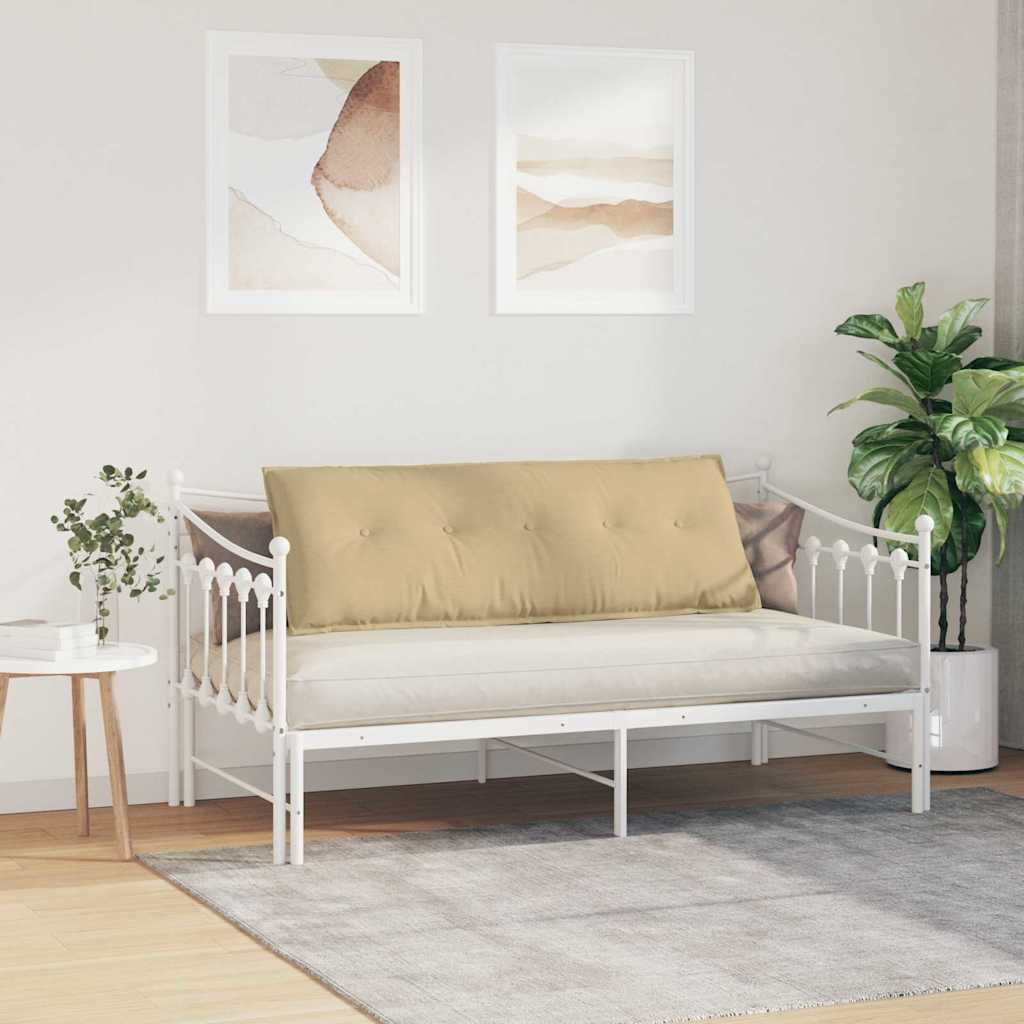 Cuscino per Schiena Grigio Verde 140 x 50 cm Tessuto in Cords