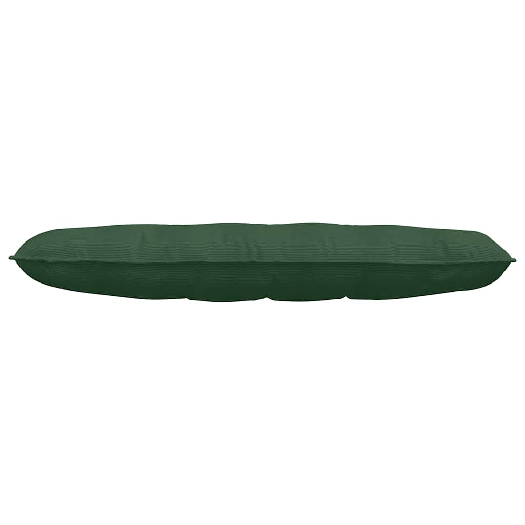 Cuscino per Schiena Verde Giungla 140 x 50 cm Tessuto in Cords