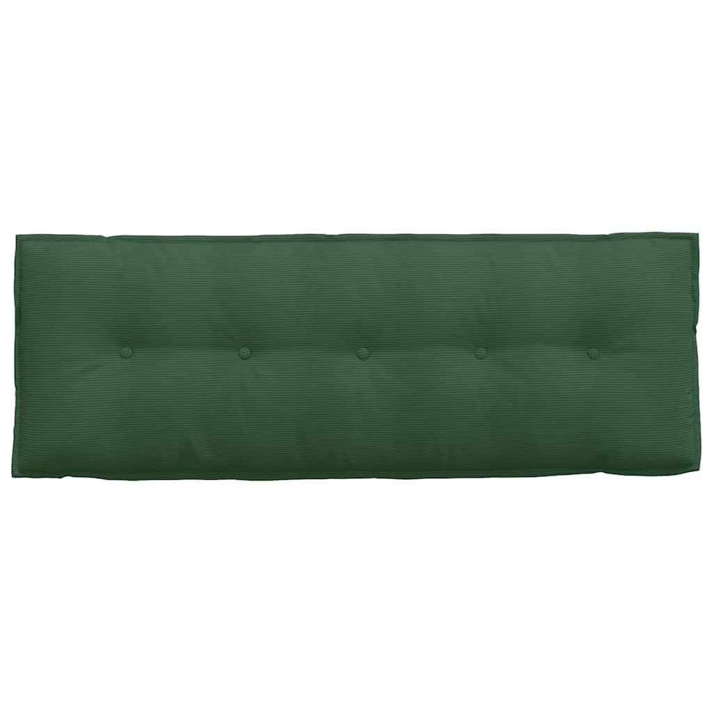 Cuscino per Schiena Verde Giungla 140 x 50 cm Tessuto in Cords