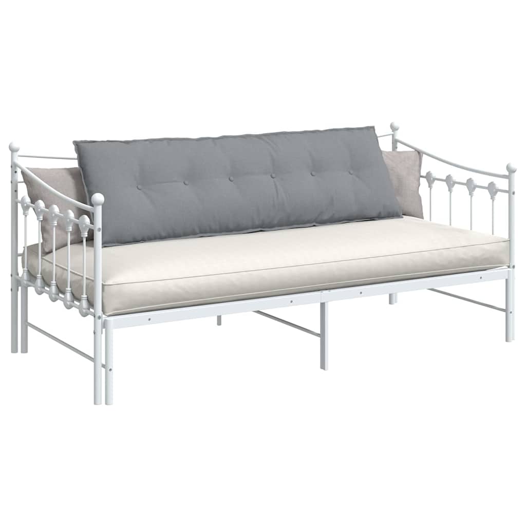 Cuscino per Schiena Grigio chiaro 160 x 19 x 50 cm Tessuto