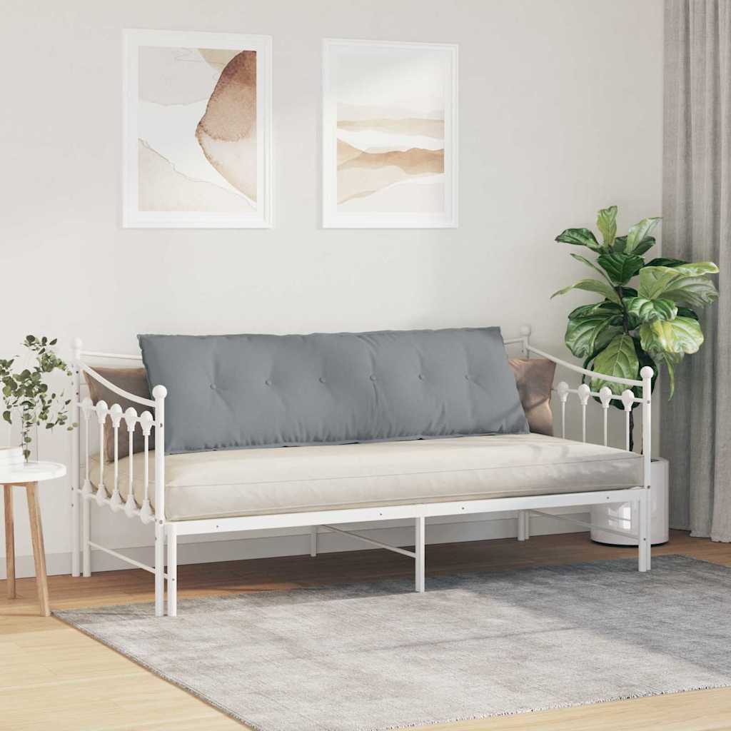 Cuscino per Schiena Grigio chiaro 160 x 19 x 50 cm Tessuto