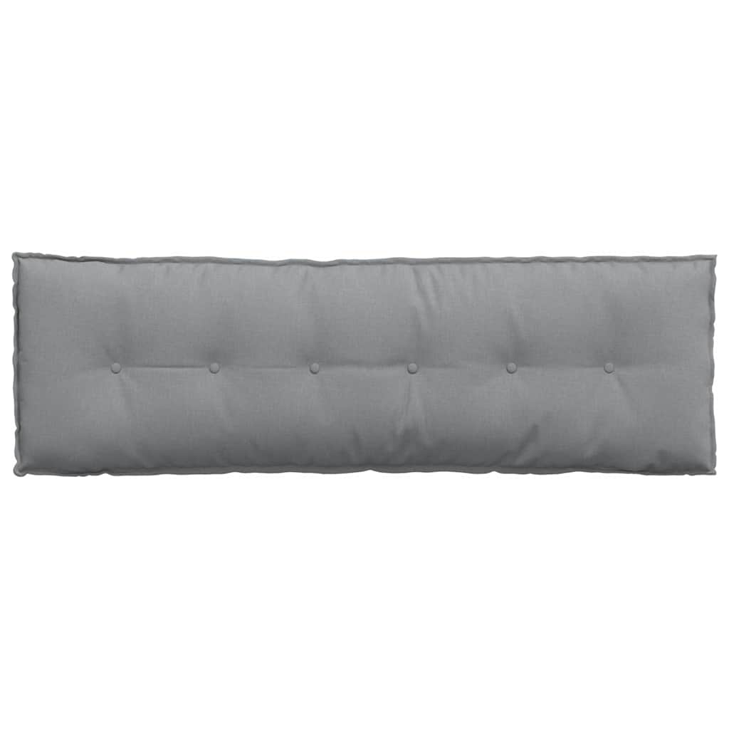 Cuscino per Schiena Grigio chiaro 160 x 19 x 50 cm Tessuto