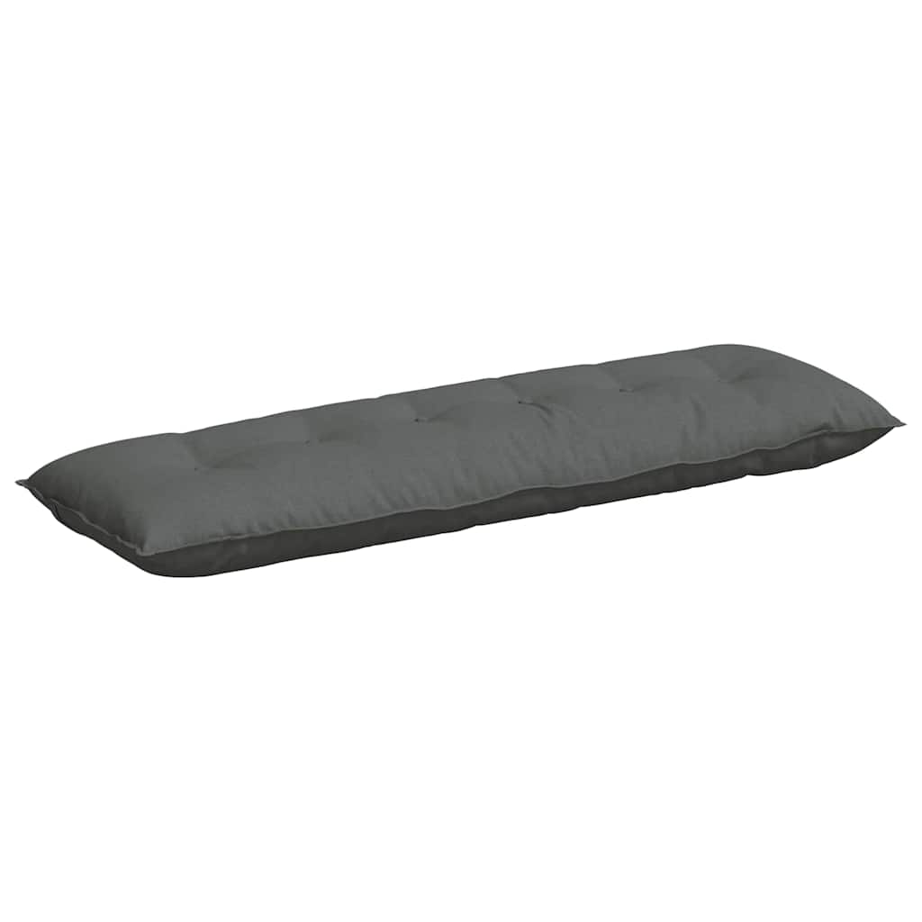 Cuscino per Schiena Grigio scuro 160 x 19 x 50 cm Tessuto
