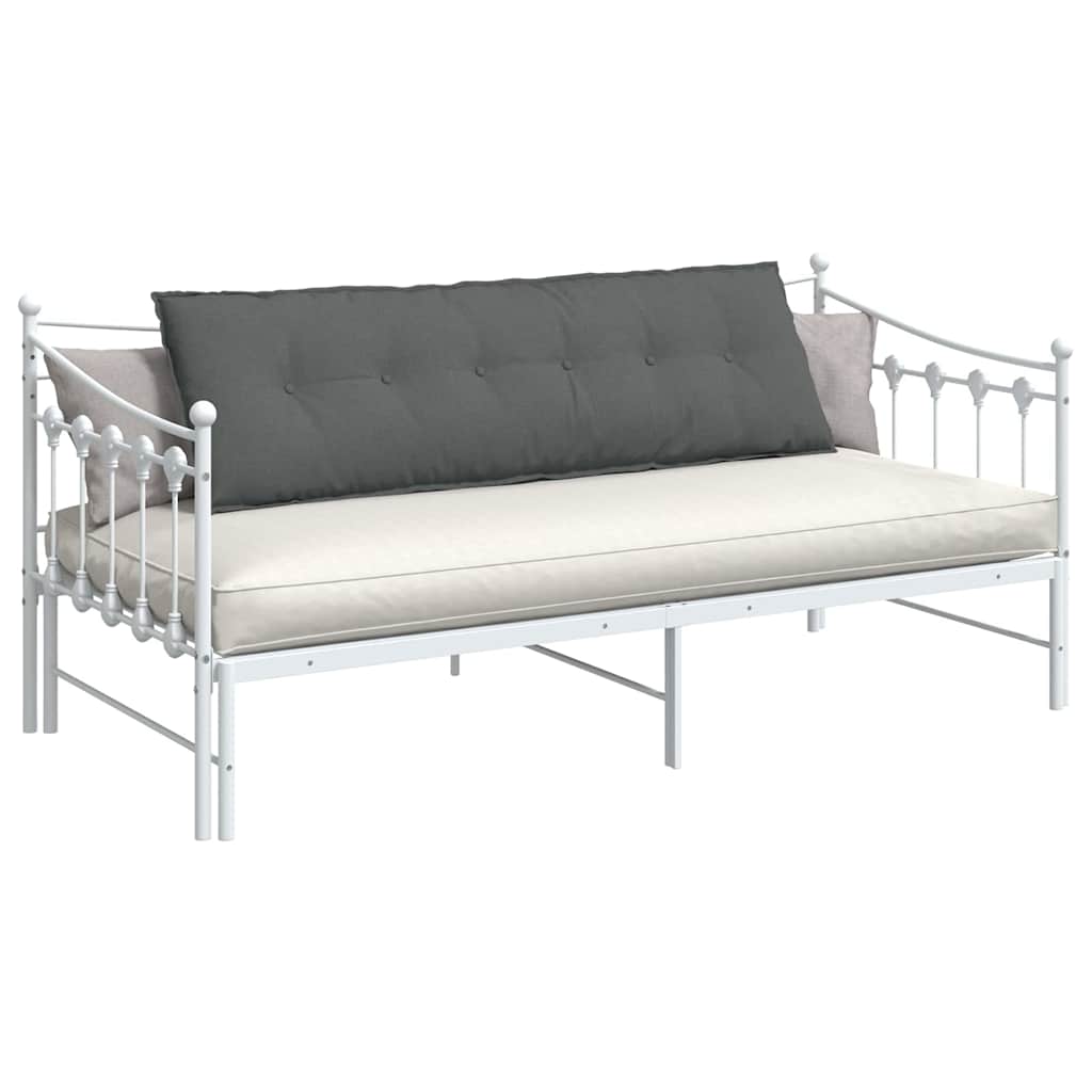 Cuscino per Schiena Grigio scuro 160 x 19 x 50 cm Tessuto
