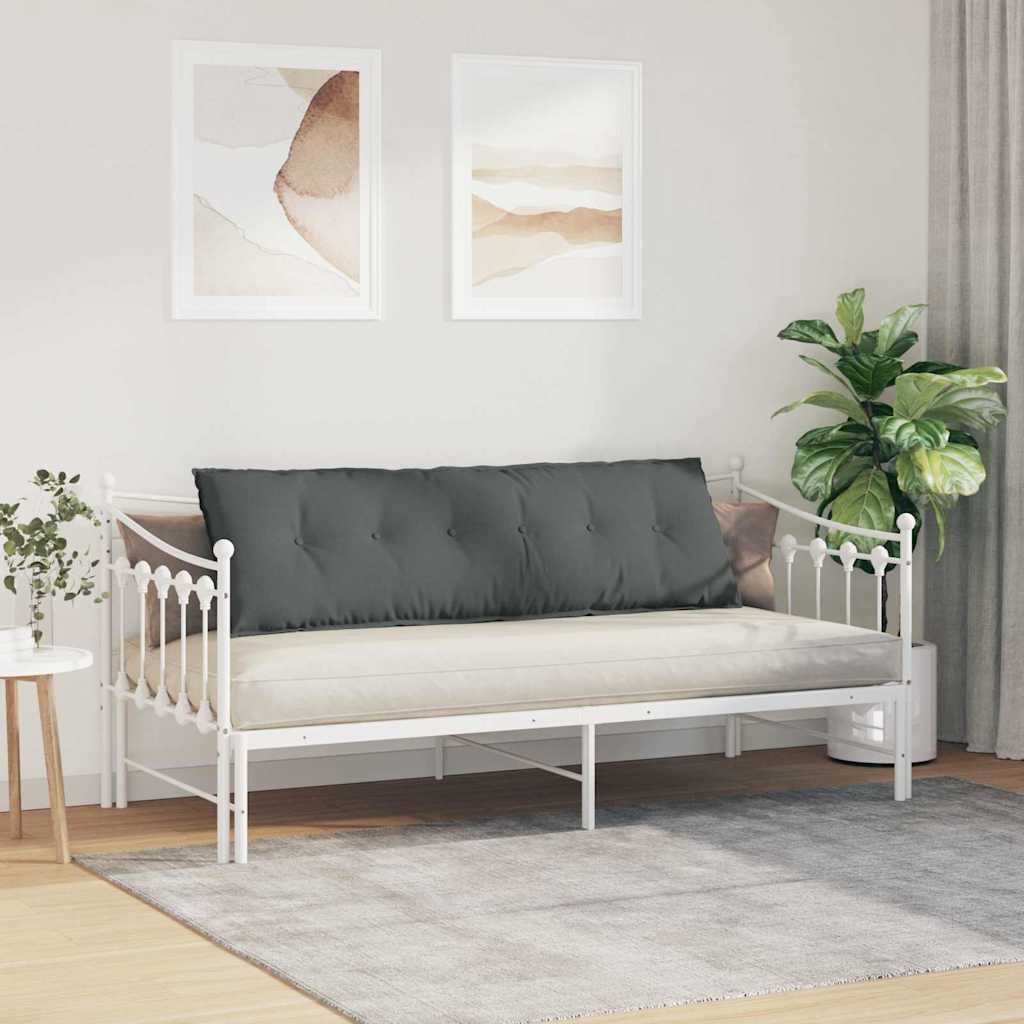 Cuscino per Schiena Grigio scuro 160 x 19 x 50 cm Tessuto