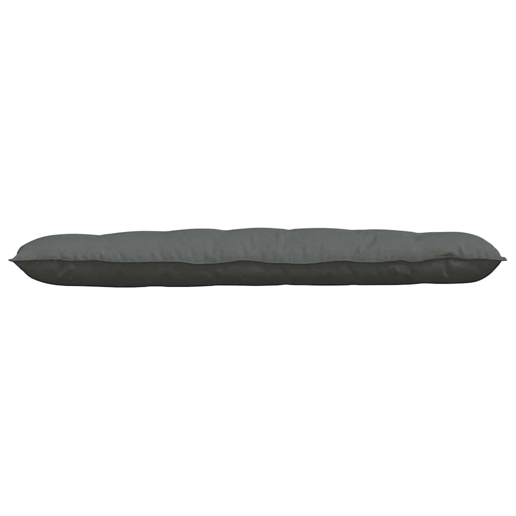 Cuscino per Schiena Grigio scuro 160 x 19 x 50 cm Tessuto