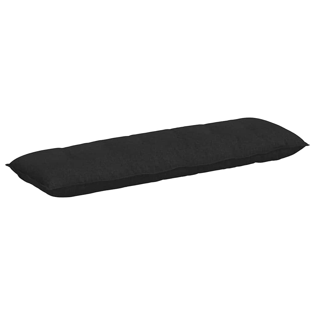 Cuscino per Schiena Nero 160 x 19 x 50 cm Tessuto
