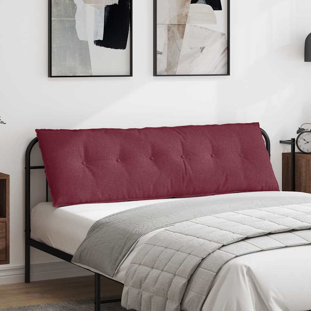 Cuscino per Schiena Rosso Vino 160 x 19 x 50 cm Tessuto