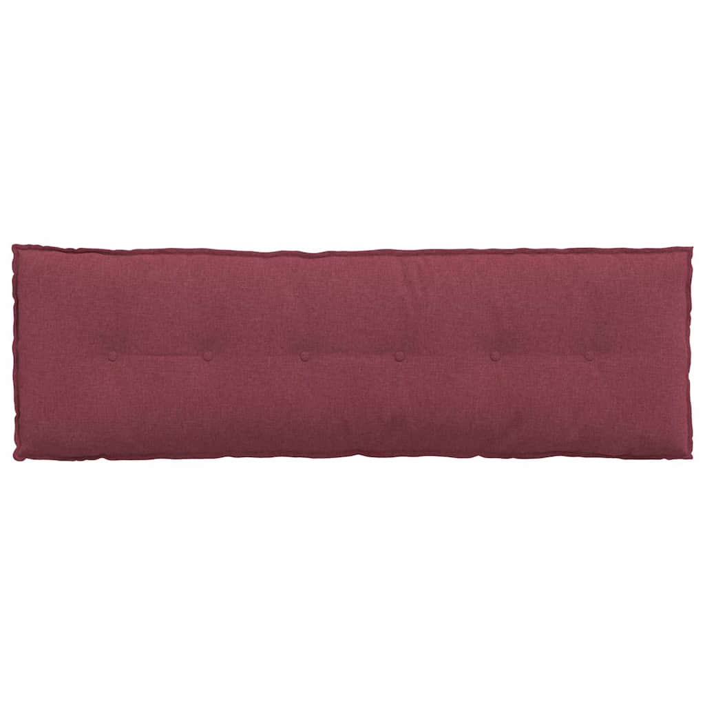 Cuscino per Schiena Rosso Vino 160 x 19 x 50 cm Tessuto