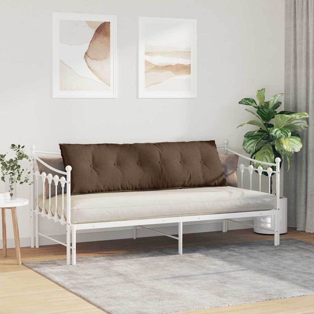 Cuscino per Schiena Marrone 160 x 19 x 50 cm Tessuto