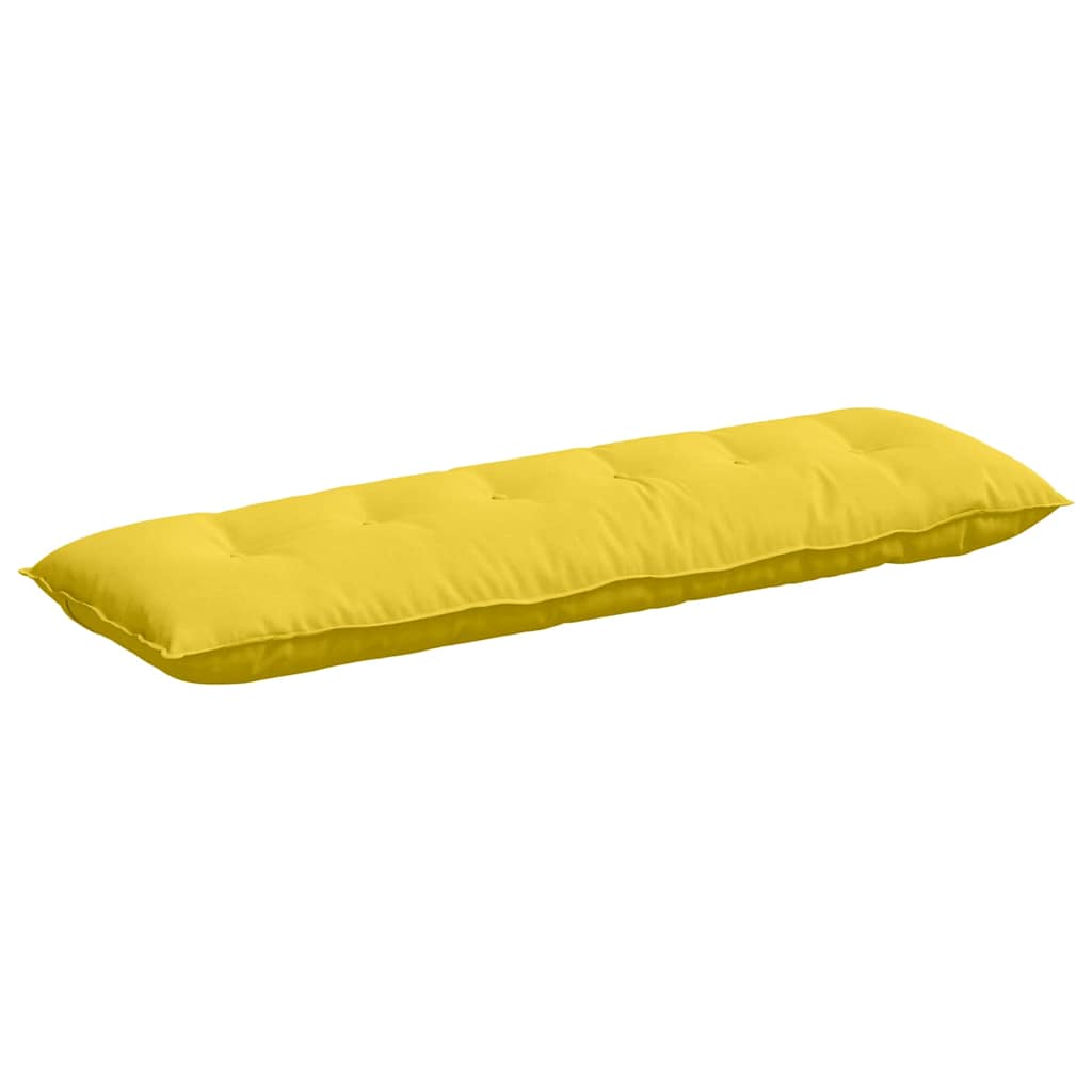 Cuscino per Schiena Giallo Chiaro 160 x 19 x 50 cm Tessuto