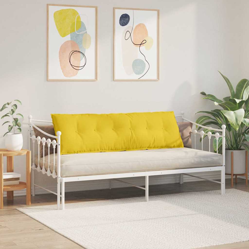 Cuscino per Schiena Giallo Chiaro 160 x 19 x 50 cm Tessuto