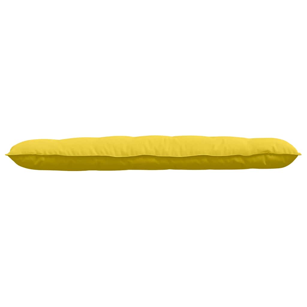 Cuscino per Schiena Giallo Chiaro 160 x 19 x 50 cm Tessuto