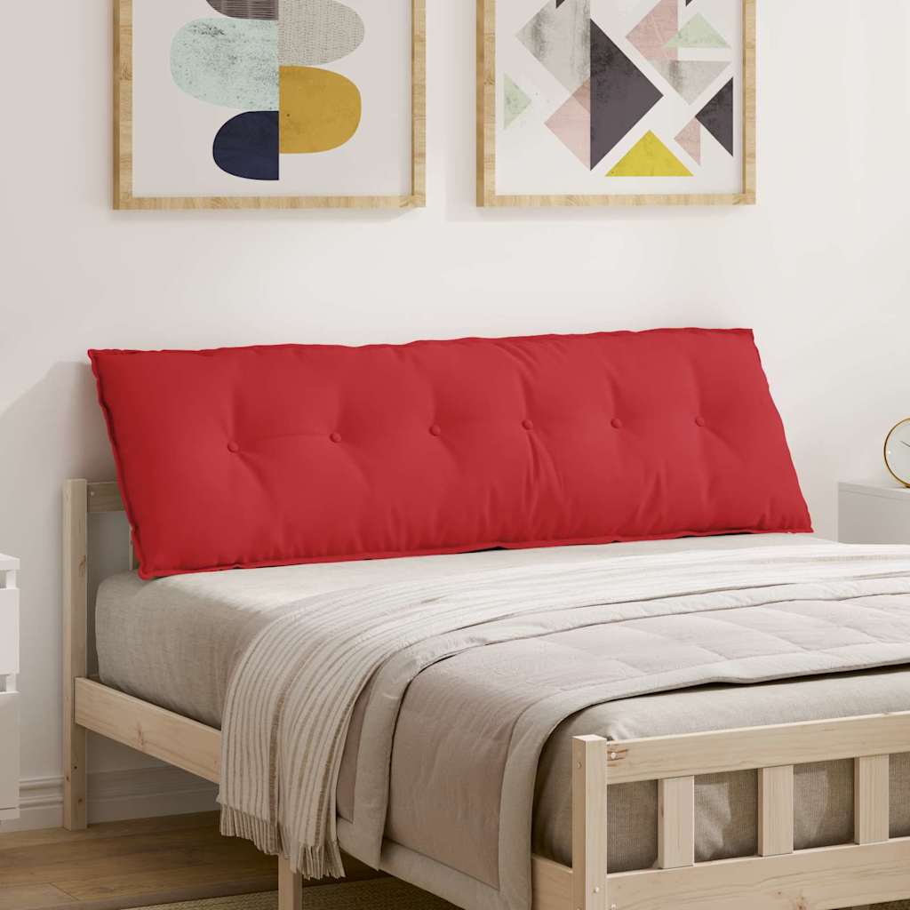 Cuscino per Schiena Rosso 160 x 19 x 50 cm Tessuto