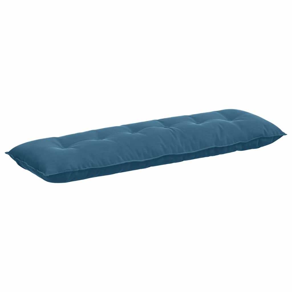 Cuscino per Schiena Blu 160 x 50 cm Tessuto in Cords