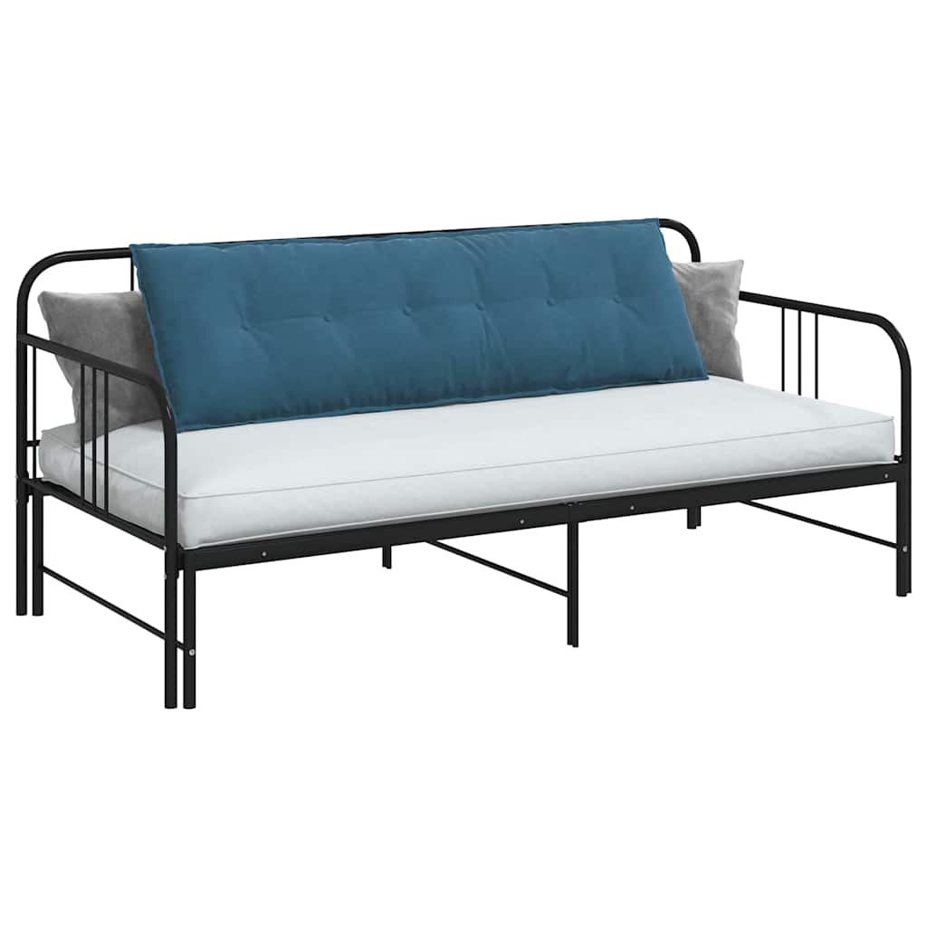 Cuscino per Schiena Blu 160 x 50 cm Tessuto in Cords